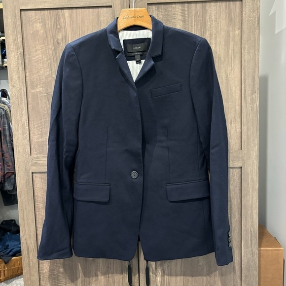 J Crew Regent Wool Blazer size 4 Navy Blue - Picture 1 of 11